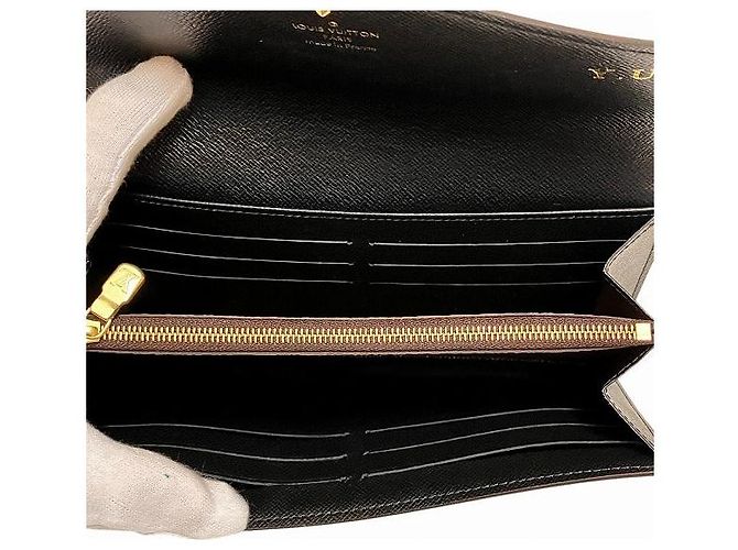 Portafoglio Lungo Monogramma Sarah di Louis Vuitton Marrone - vista 5