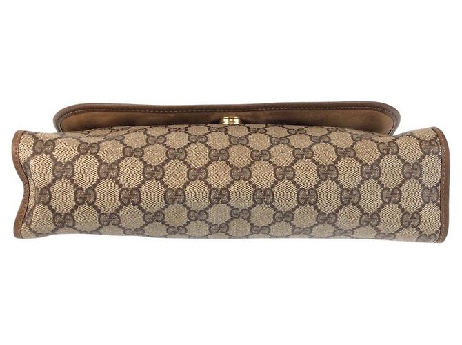 Pochette Vintage Beige Marron Gucci - vue 9