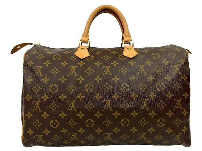 Borsa Boston Monogram Speedy Louis Vuitton Marrone - vista 2