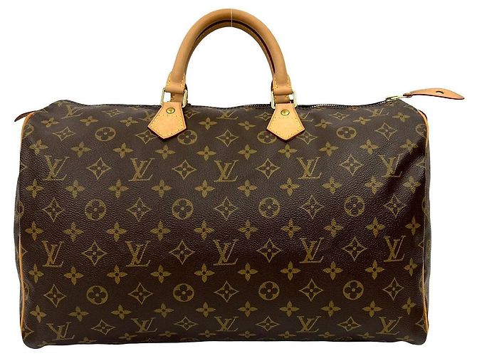 Borsa Boston Monogram Speedy Louis Vuitton Marrone - vista 4