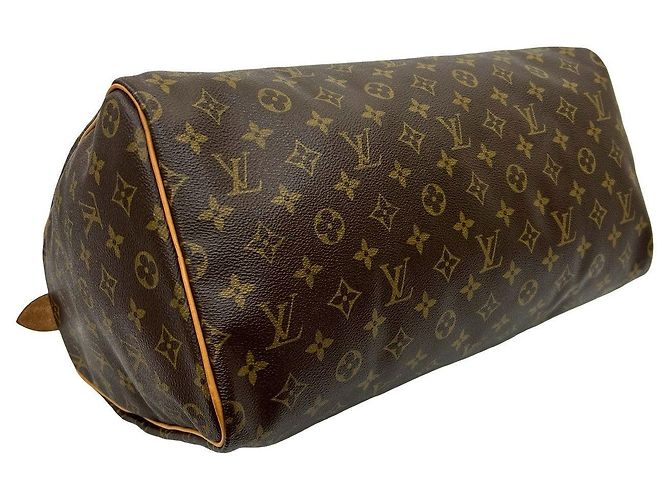 Borsa Boston Monogram Speedy Louis Vuitton Marrone - vista 8