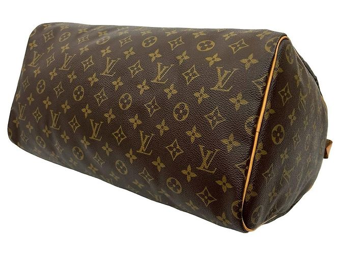 Borsa Boston Monogram Speedy Louis Vuitton Marrone - vista 9