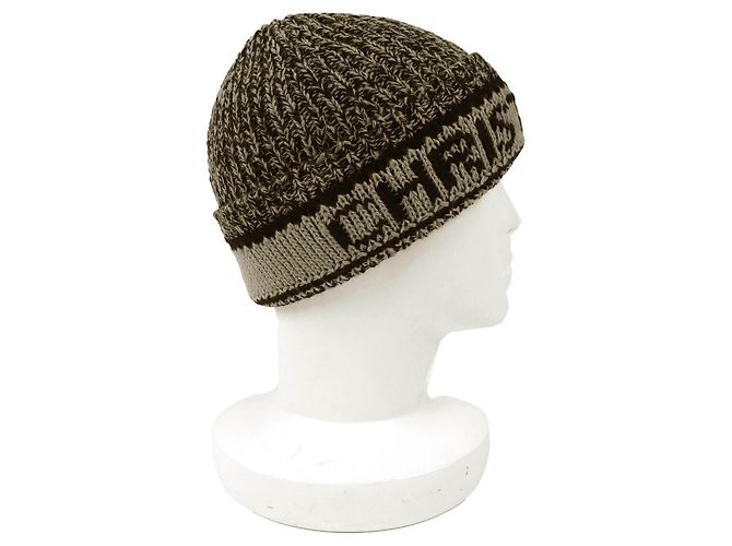 Cappello in lana e cashmere Christian Dior Marrone Beige - vista 4
