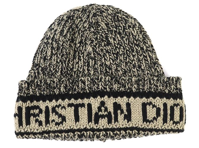 Cappello in lana e cashmere Christian Dior Marrone Beige - vista 6