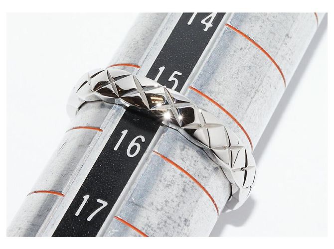 Anillo Chanel Coco Crush Pt950 Tamaño 15.5 Plata Metálico - vista 2