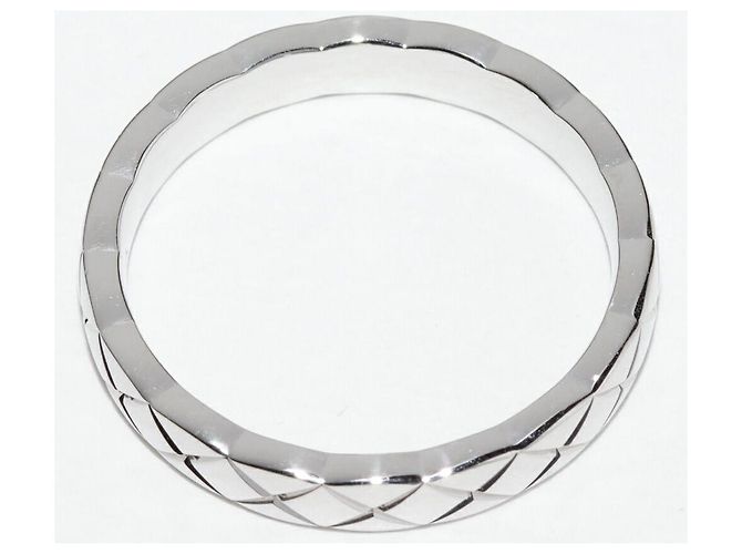 Anillo Chanel Coco Crush Pt950 Tamaño 15.5 Plata Metálico - vista 3