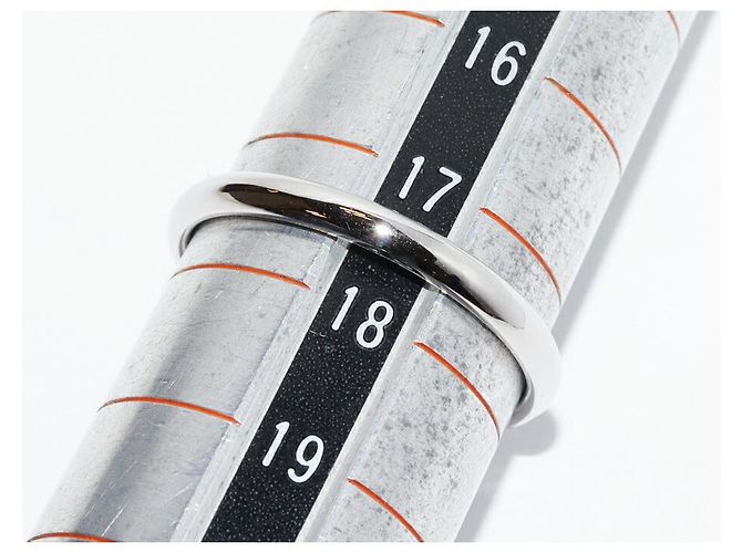 Chanel Parisian Pt950 Ring Size 17 Silvery Metallic - view 2