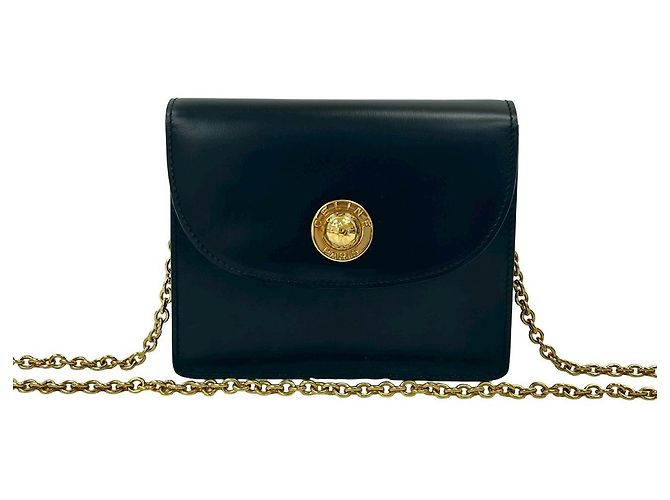 Céline Borsa a spalla mini in pelle Celine Nero - vista 2