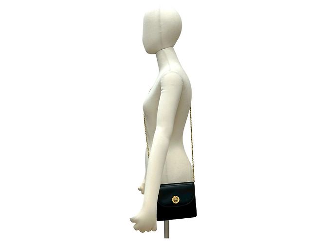 Céline Borsa a spalla mini in pelle Celine Nero - vista 3