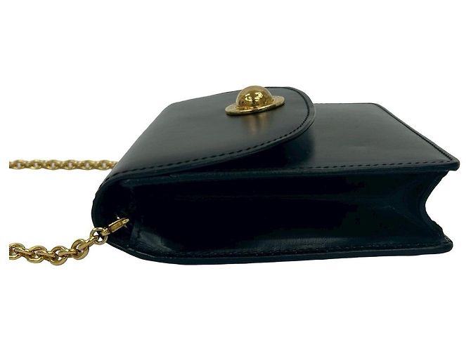 Céline Borsa a spalla mini in pelle Celine Nero - vista 6