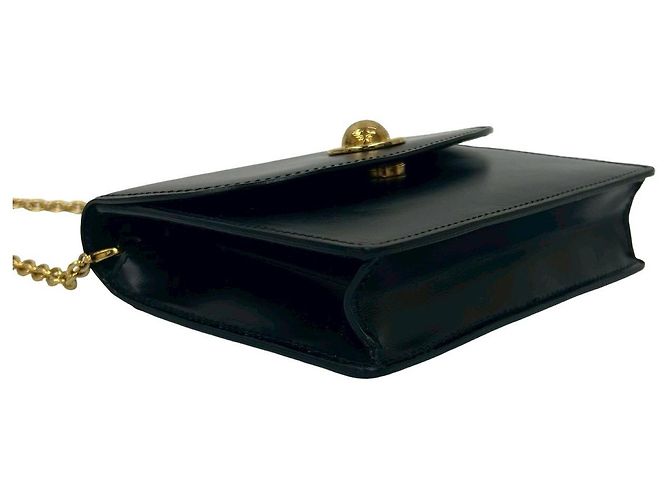 Céline Borsa a spalla mini in pelle Celine Nero - vista 8