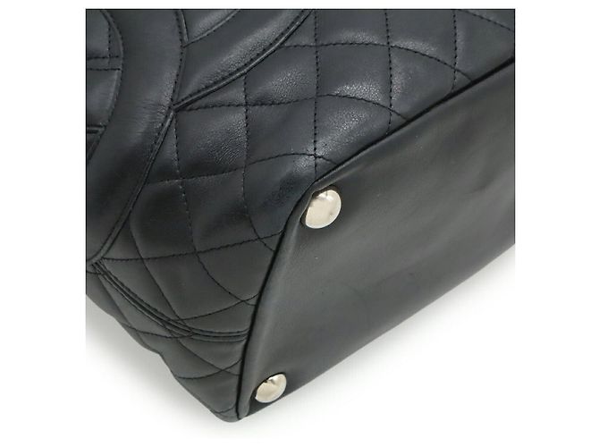 Große Tote Bag Chanel Cambon Line Coco Mark Schwarz - Ansicht 3