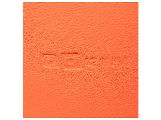 Hermès Portafoglio bifold lungo Dogon in pelle Hermes Rosso - vista 8