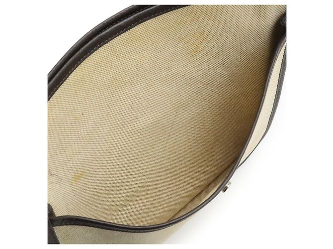 Borsa a Spalla Hermès Evelyne II PM in Pelle Marrone - vista 7