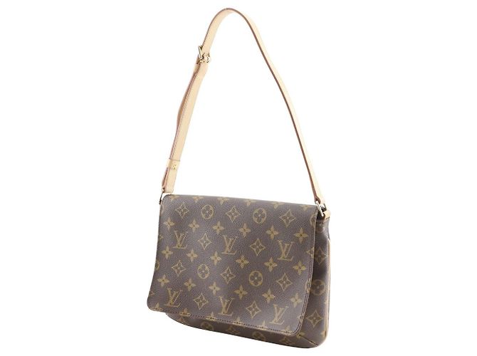 Sac à épaule Musette Tango Monogram Louis Vuitton Métallisé Bronze - vue 2
