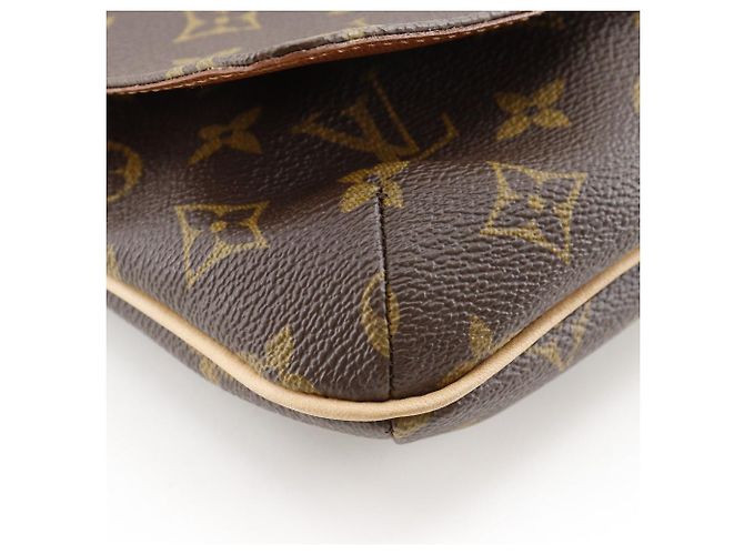 Sac à épaule Musette Tango Monogram Louis Vuitton Métallisé Bronze - vue 5