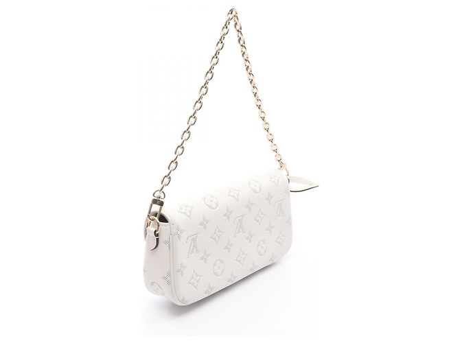 Borsa Ivy in pelle con catena Louis Vuitton Bianco - vista 2