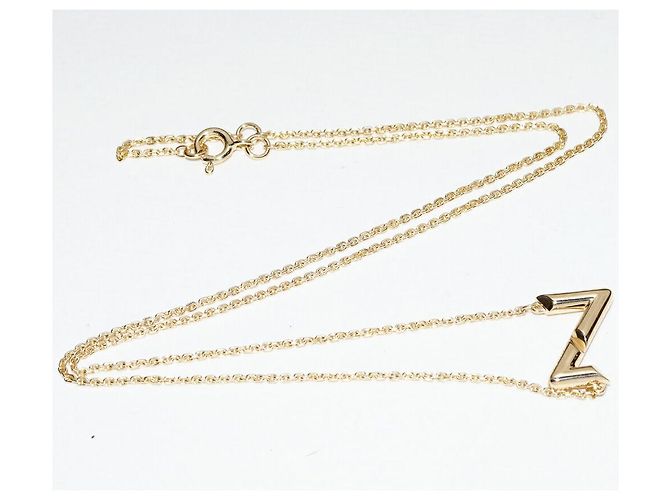Collana Louis Vuitton LV Volt Sottosopra Au750 D'oro Metallico - vista 4