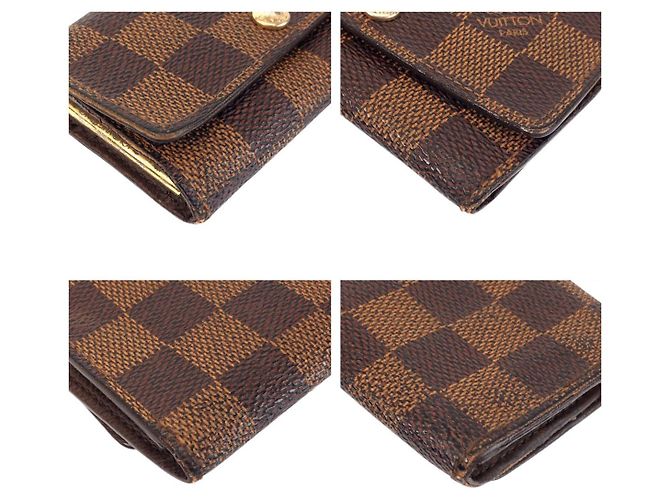 Portachiavi Damier Louis Vuitton Marrone - vista 4