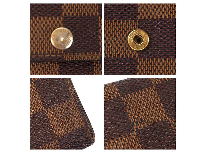 Portachiavi Damier Louis Vuitton Marrone - vista 7