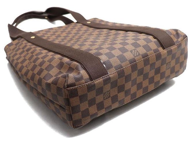 Borsa tote Damier Cabas Beaubourg Louis Vuitton Marrone - vista 3