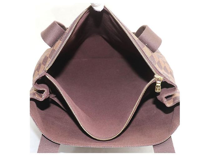 Borsa tote Damier Cabas Beaubourg Louis Vuitton Marrone - vista 5