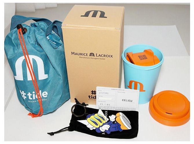 Autre Marque Maurice Lacroix AIKON #TIDE BENZILLA Plastica Oceanica Limitata Nero - vista 3