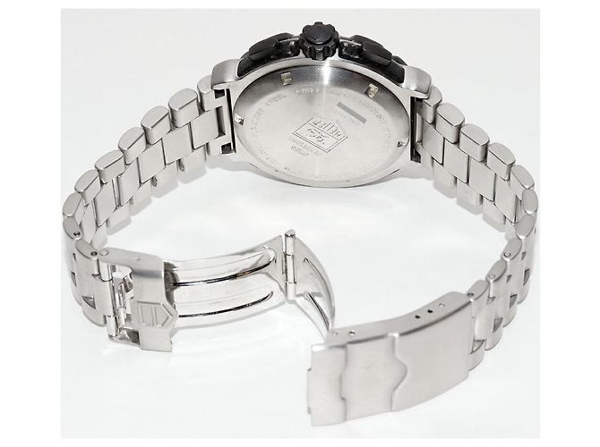 Cronografo in acciaio inossidabile TAG Heuer Formula 1 Nero - vista 2
