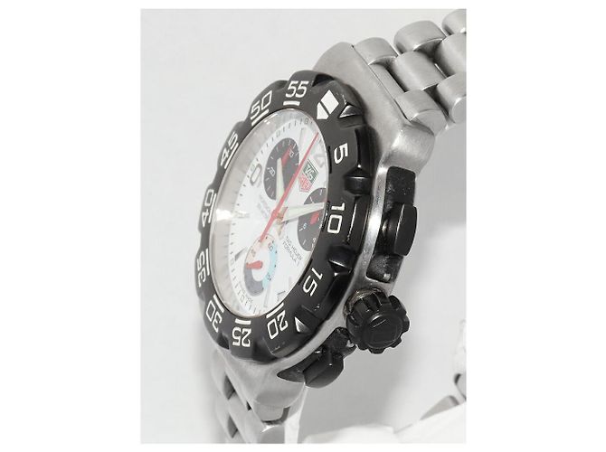Cronografo in acciaio inossidabile TAG Heuer Formula 1 Nero - vista 3