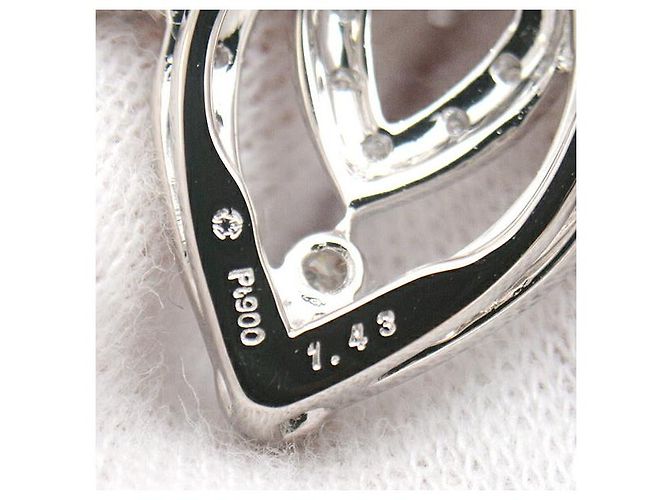 Autre Marque Collana in diamante Monnickendam Platinum Flower D1.43ct Argento - vista 6