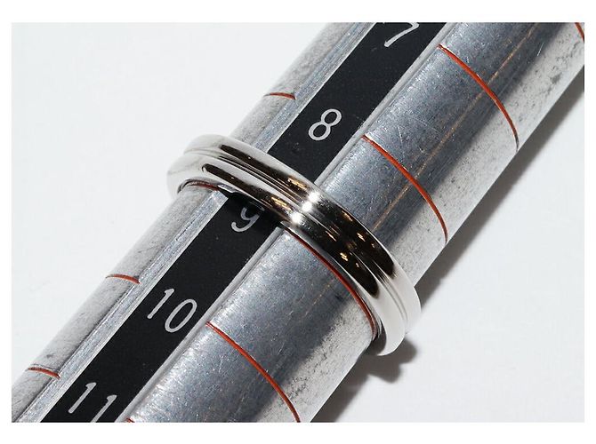 Boucheron Godron Pt950 Ring Größe 9 Silber - Ansicht 2