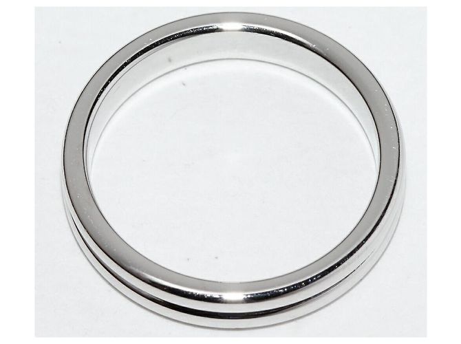 Boucheron Godron Pt950 Ring Größe 9 Silber - Ansicht 4