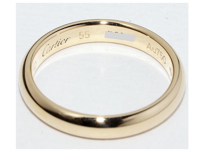 Cartier 1895 Ehering aus 750er Gold, Ringgröße 55 Golden - Ansicht 5