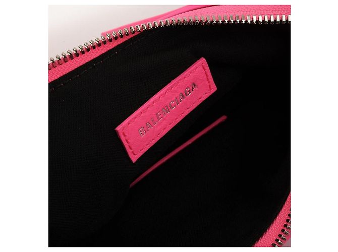 Balenciaga Le Cagole XS Borsa a Spalla Rosa in Pelle - vista 3