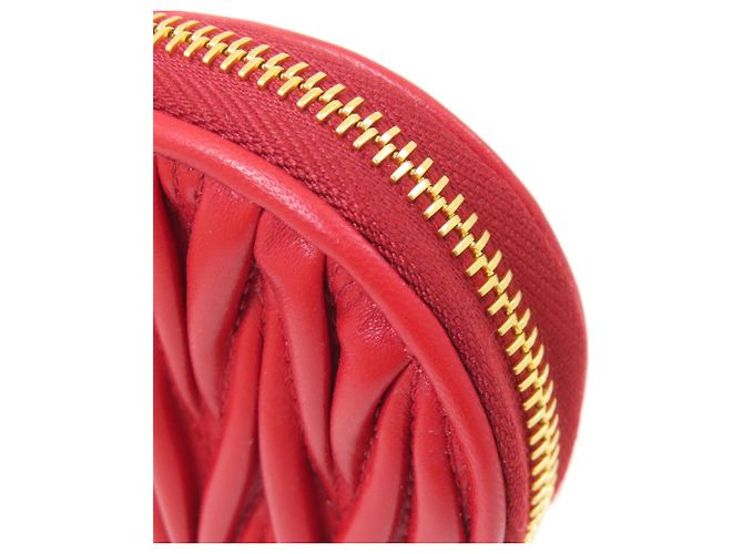 Pochette Accessorio Matelassé Miu Miu Rosso - vista 14