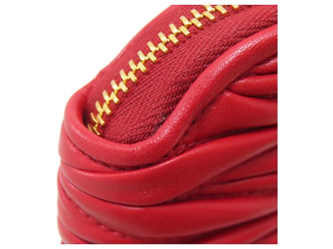 Pochette Accessorio Matelassé Miu Miu Rosso - vista 17
