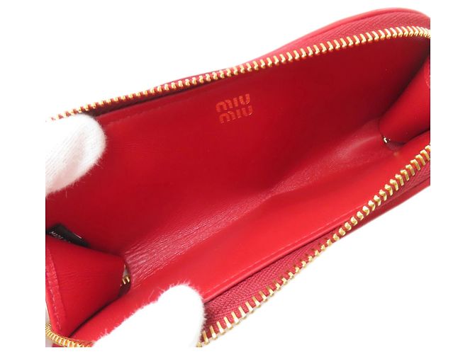 Pochette Accessorio Matelassé Miu Miu Rosso - vista 5