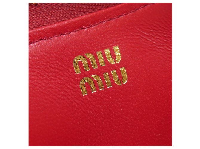 Pochette Accessorio Matelassé Miu Miu Rosso - vista 6