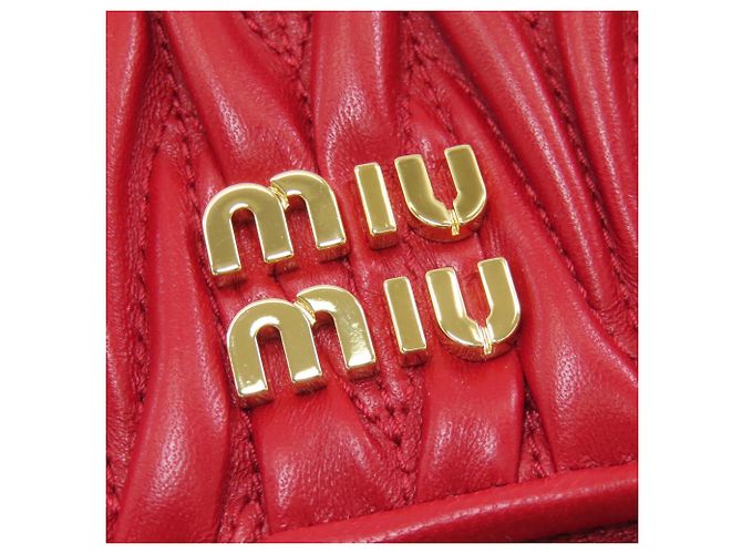 Pochette Accessorio Matelassé Miu Miu Rosso - vista 9