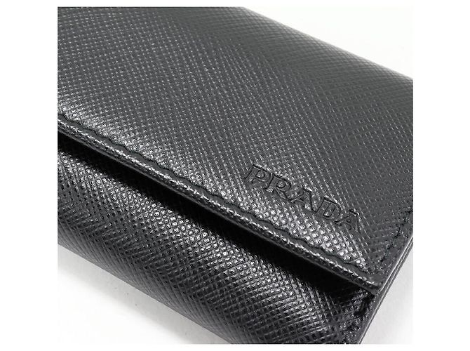 Prada Saffiano Calf 6 Key Case Black - view 4
