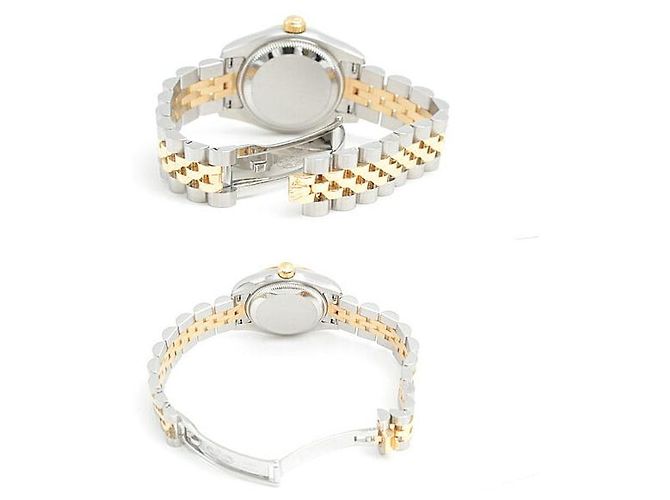 Reloj automático Rolex Datejust con esfera dorada 179143G Dorado - vista 4