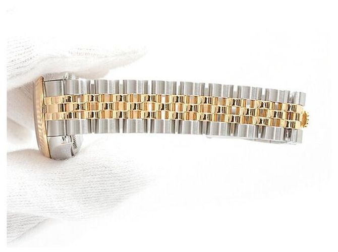 Reloj automático Rolex Datejust con esfera dorada 179143G Dorado - vista 7