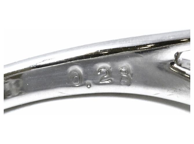 Autre Marque Anello con diamante in Pt900 Argento - vista 4