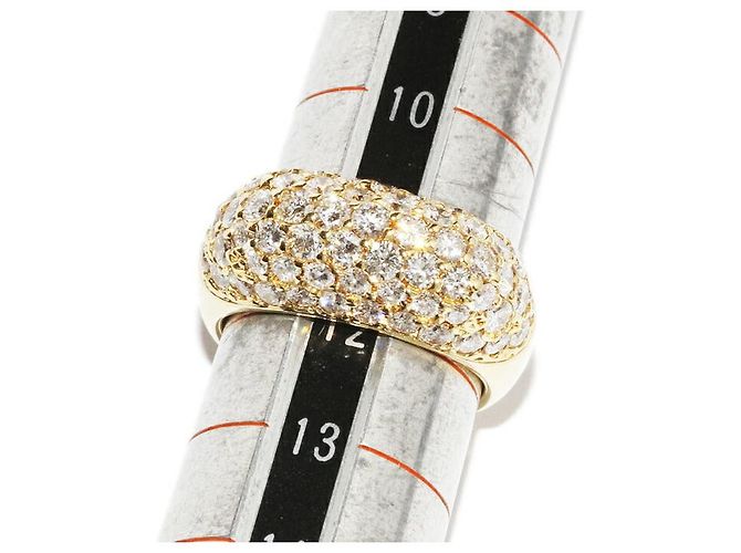 Autre Marque Anillo de diamantes pavé Au750 Dorado - vista 2