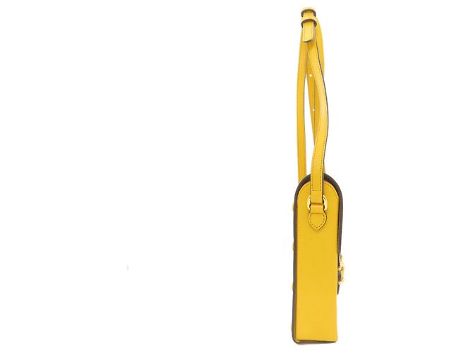 Borsa a Spalla Gucci Horsebit 1955 Giallo - vista 3