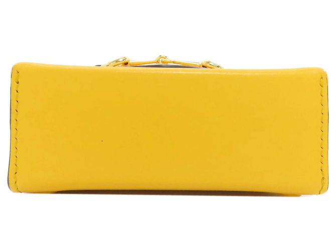 Borsa a Spalla Gucci Horsebit 1955 Giallo - vista 4