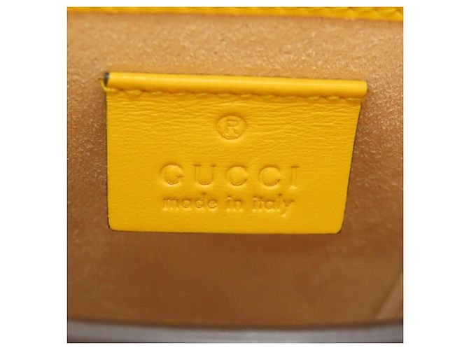 Borsa a Spalla Gucci Horsebit 1955 Giallo - vista 6