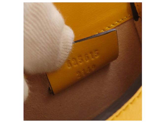 Borsa a Spalla Gucci Horsebit 1955 Giallo - vista 7