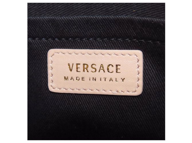Bolso de Hombro de Cuero Versace Rosa - vista 6
