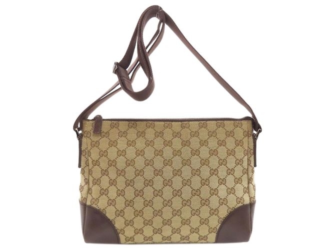 Gucci GG Canvas Schultertasche Braun - Ansicht 2